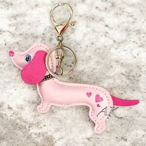 Dachshund Bag Charm Keychain 🐾 Doxie Wiener